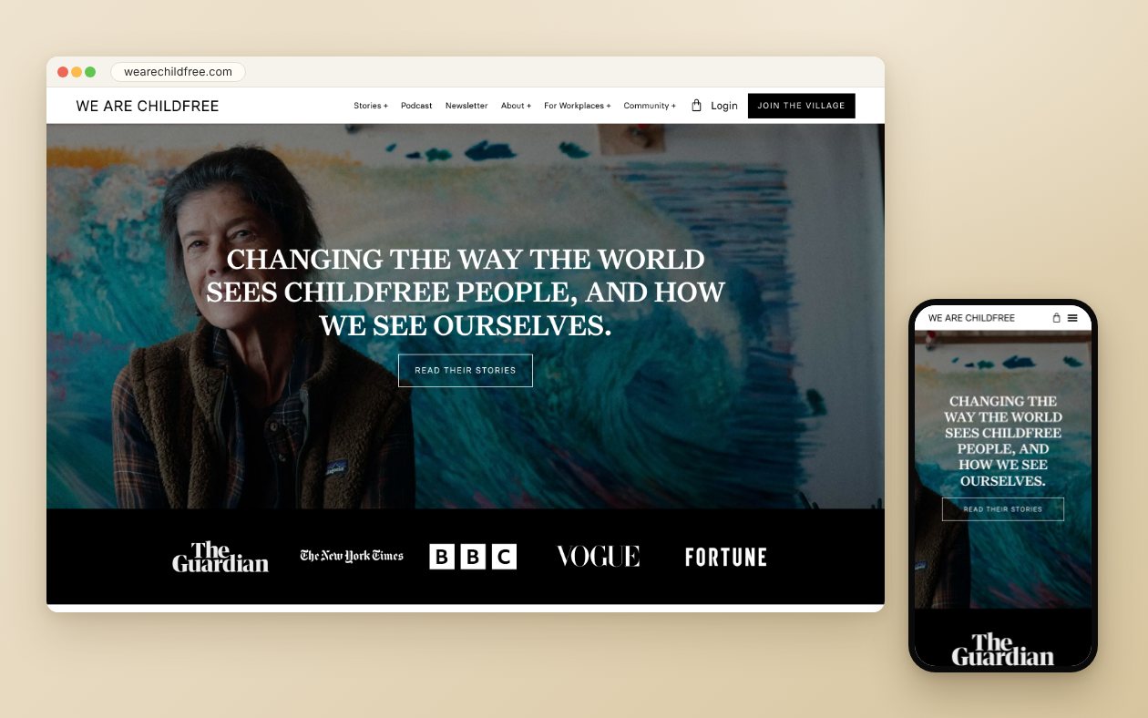 We Are Childfree website